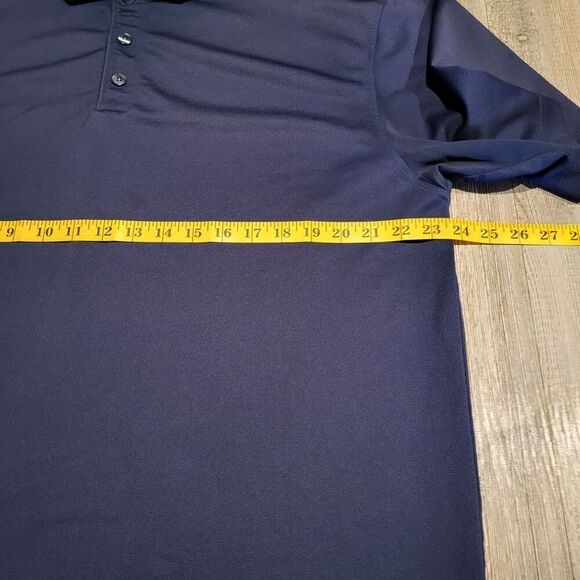 Nike Golf Dri Fit UV Protection Basic Solid Navy Polo Shirt Men's Size XL - Picture 5 of 7